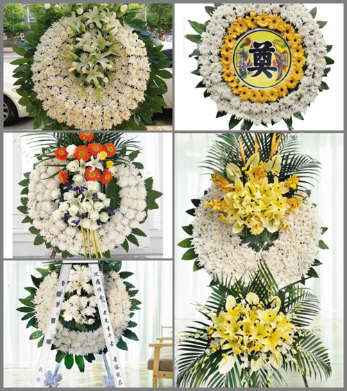 云南红河州弥勒市江边乡花圈速递